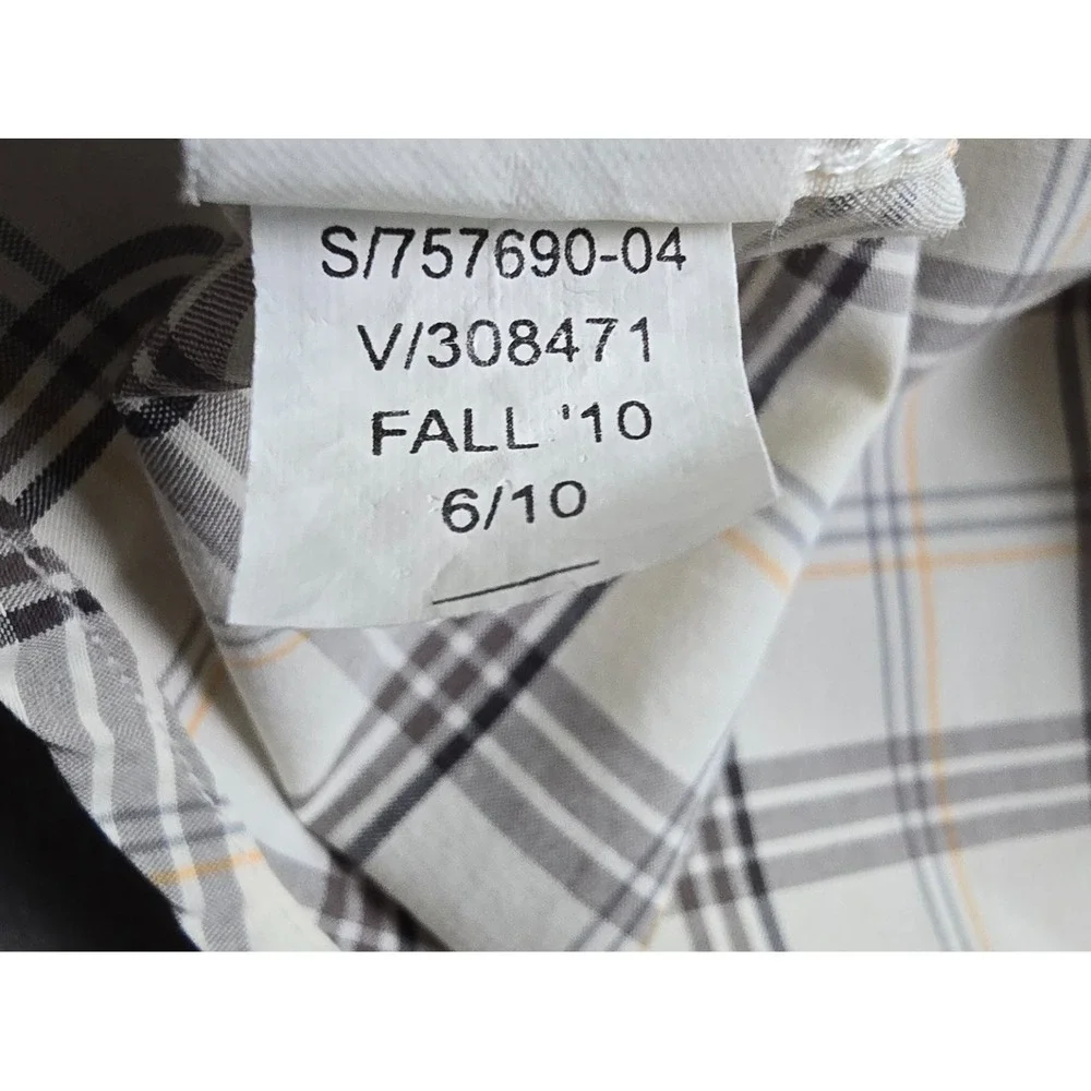 Gap Mens Medium Check‎ Long Sleeve Button Up Shirt Casual Classic NWOT 2010